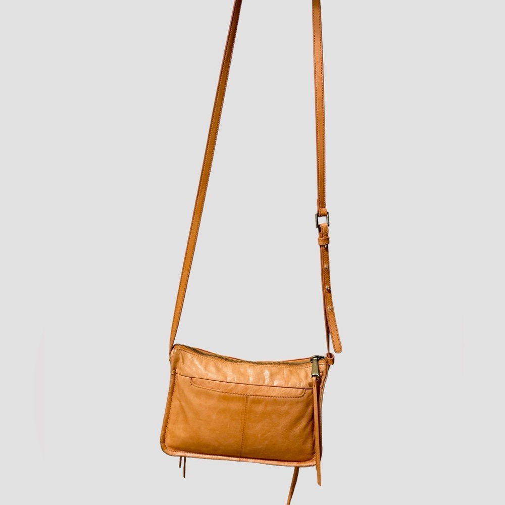 Orange Hobo International Leather Crossbody Bag Small Purse Mission Clay - Picture 3 of 14